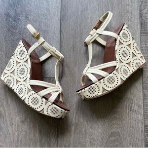 Tory Burch Ida Wedge Finni Vegan Leather Sandals
